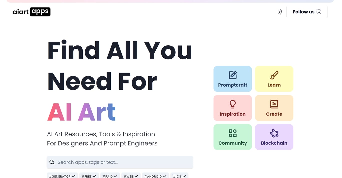 AI Art Apps Database featured thumbnail image